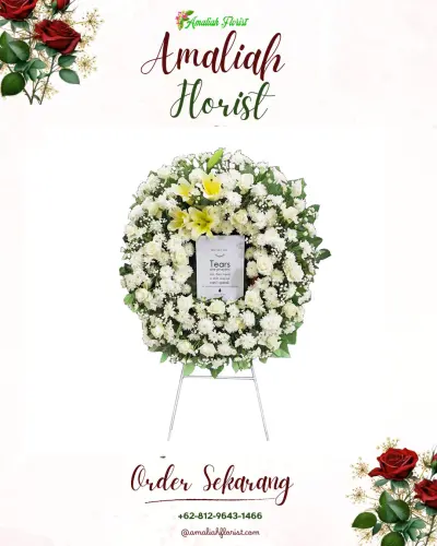 Krans Bunga Duka Cita di Leuwinanggung
